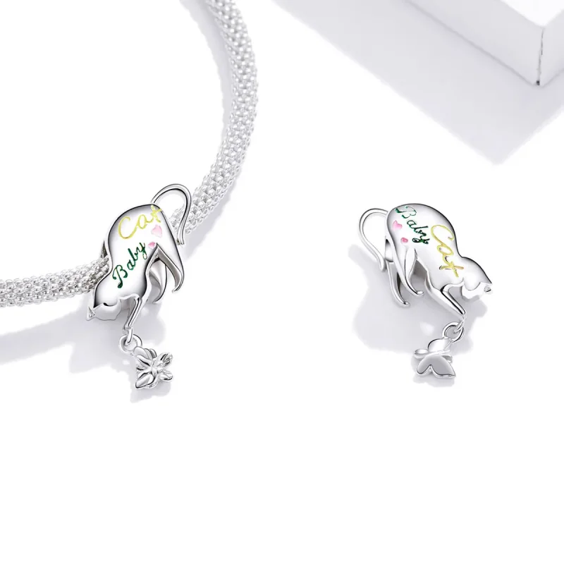 (immagine per) Charm tipo Pandora Gatto cattivo - SCC1678 - Visualizza 4