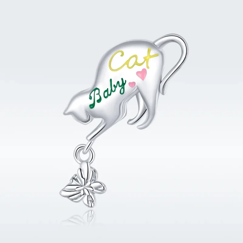 (immagine per) Charm tipo Pandora Gatto cattivo - SCC1678 - Visualizza 5