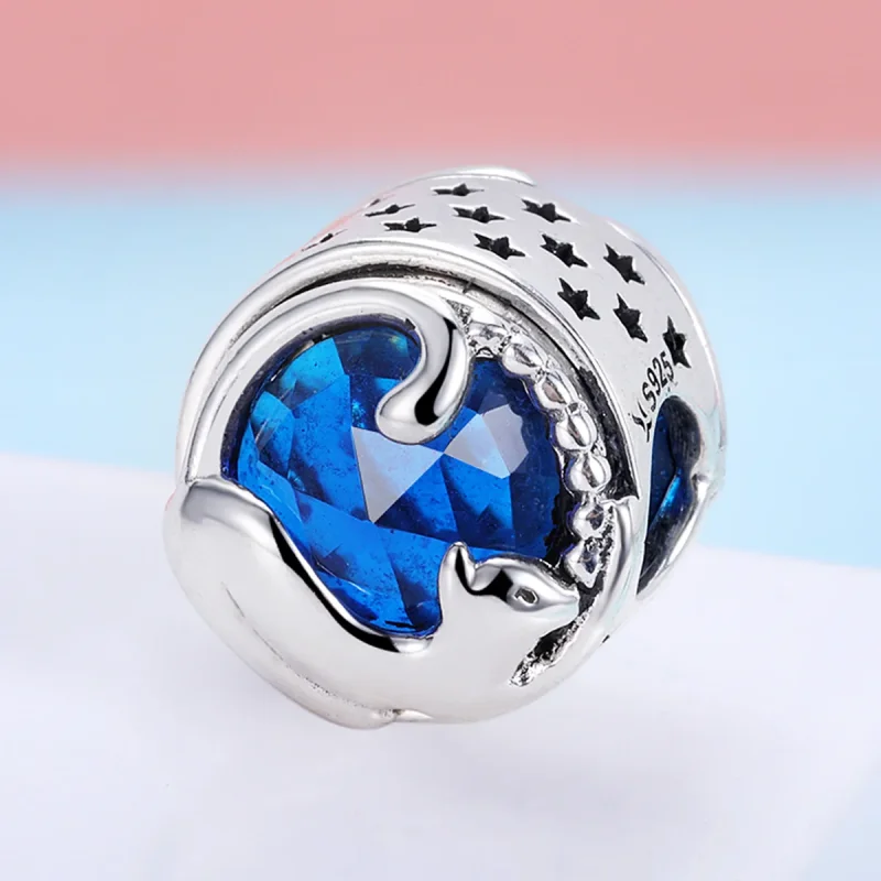 (immagine per) Charm tipo Pandora Gatto giocoso - SCC708 - Visualizza 5