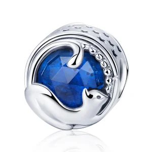 (immagine per) Charm tipo Pandora Gatto giocoso - SCC708