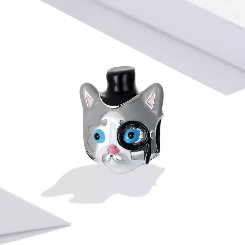 (immagine per) Charm tipo Pandora Gatto mago a pelo corto - SCC2091 - Visualizza 2
