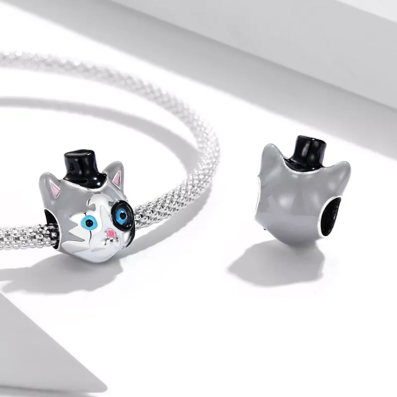 (immagine per) Charm tipo Pandora Gatto mago a pelo corto - SCC2091 - Visualizza 4