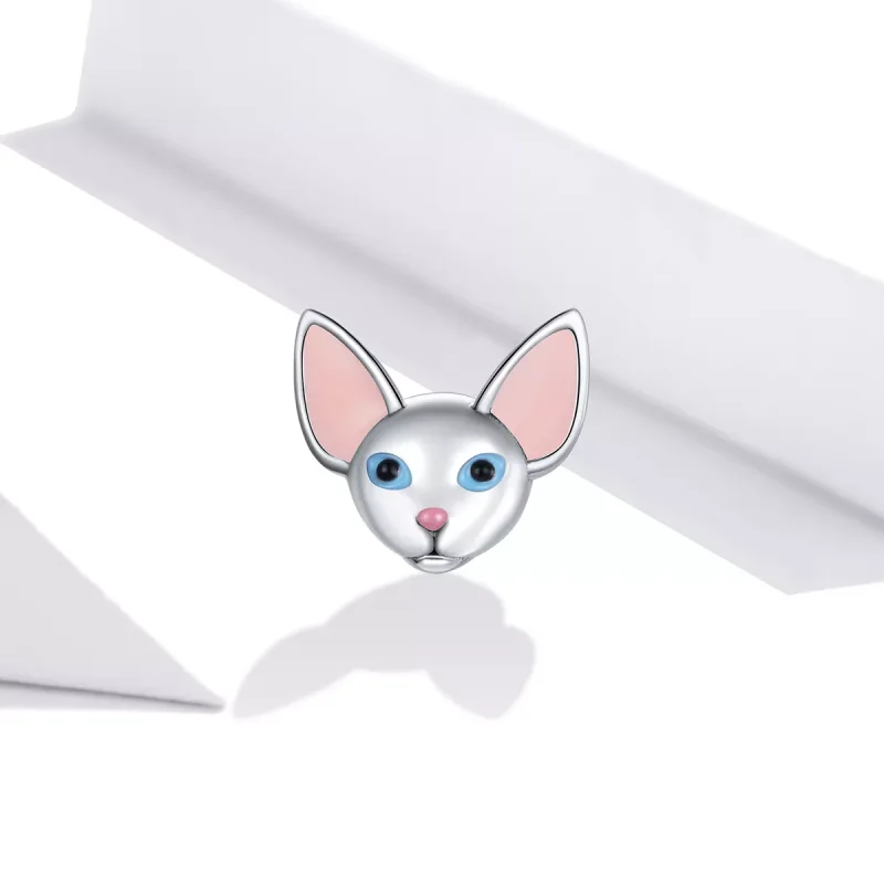 (immagine per) Charm tipo Pandora Gatto siamese - BSC426 - Visualizza 2