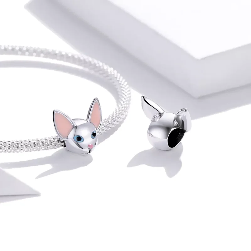 (immagine per) Charm tipo Pandora Gatto siamese - BSC426 - Visualizza 4