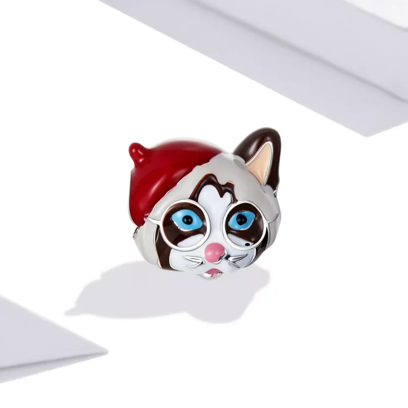 (immagine per) Charm tipo Pandora Gatto siamese - SCC2090 - Visualizza 2