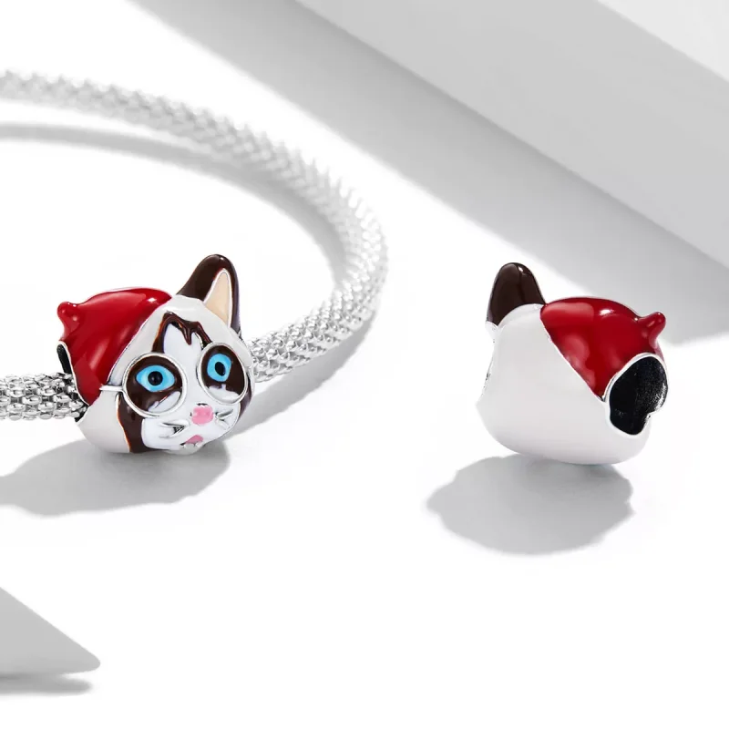 (immagine per) Charm tipo Pandora Gatto siamese - SCC2090 - Visualizza 4