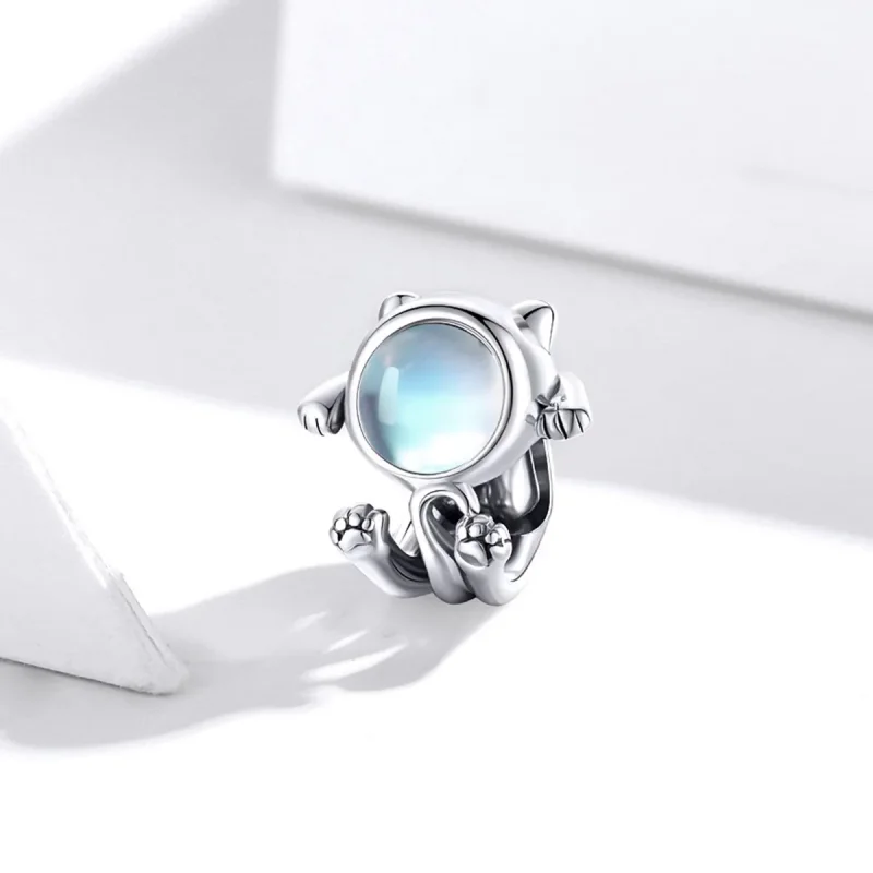 (immagine per) Charm tipo Pandora Gatto spaziale - SCC1697 - Visualizza 2