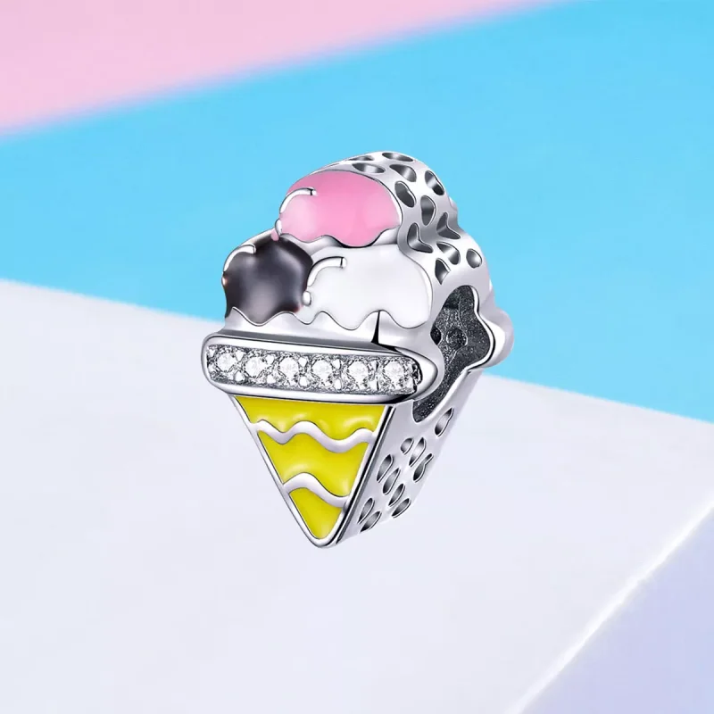 (immagine per) Charm tipo Pandora Gelato carino - SCC1129 - Visualizza 3