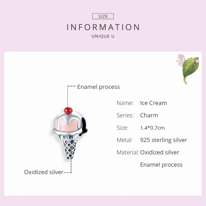 (immagine per) Charm tipo Pandora Gelato - SCC1533 - Visualizza 7
