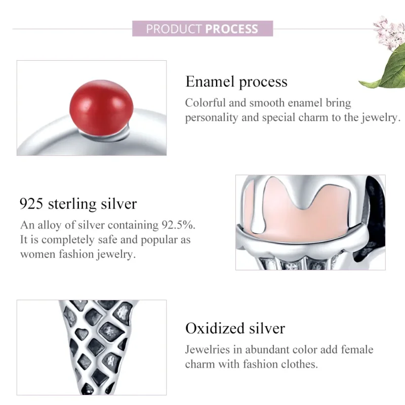 (immagine per) Charm tipo Pandora Gelato - SCC1533 - Visualizza 8