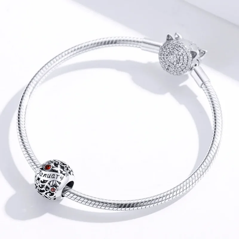 (immagine per) Charm tipo Pandora Gennaio Birthstone - SCC1385-1 - Visualizza 2