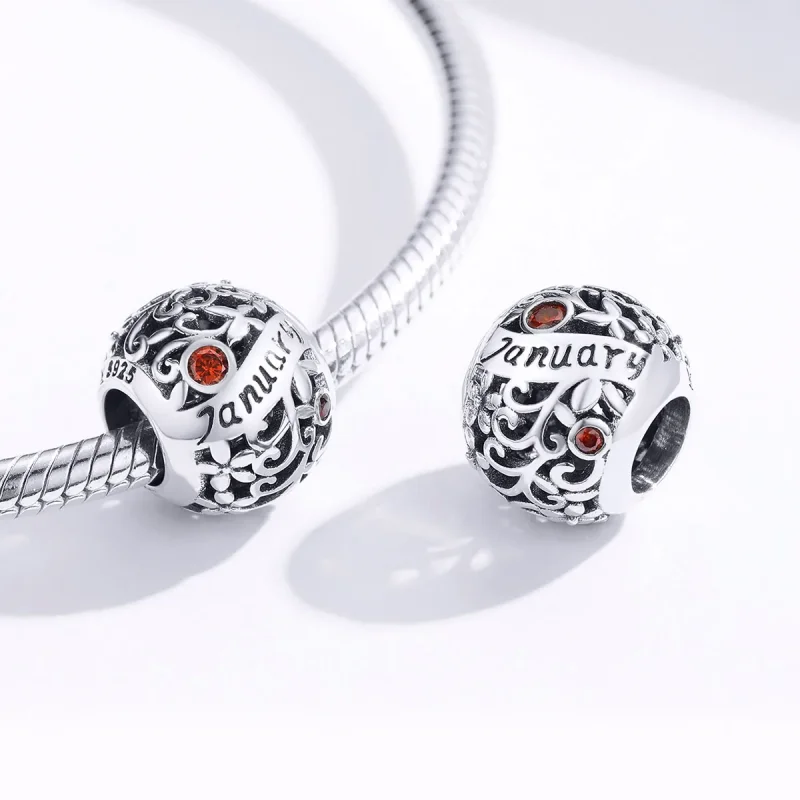 (immagine per) Charm tipo Pandora Gennaio Birthstone - SCC1385-1 - Visualizza 3