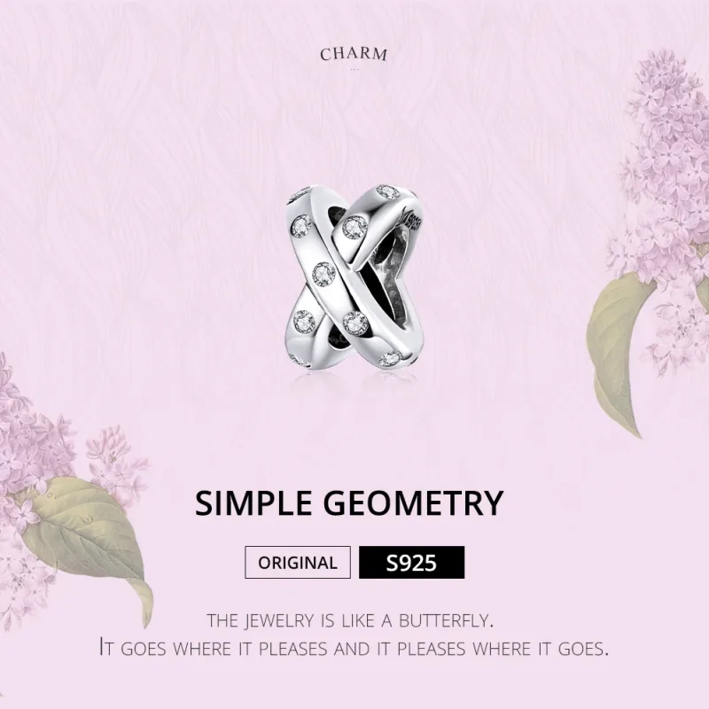 (immagine per) Charm tipo Pandora Geometria semplice - SCC1515 - Visualizza 6