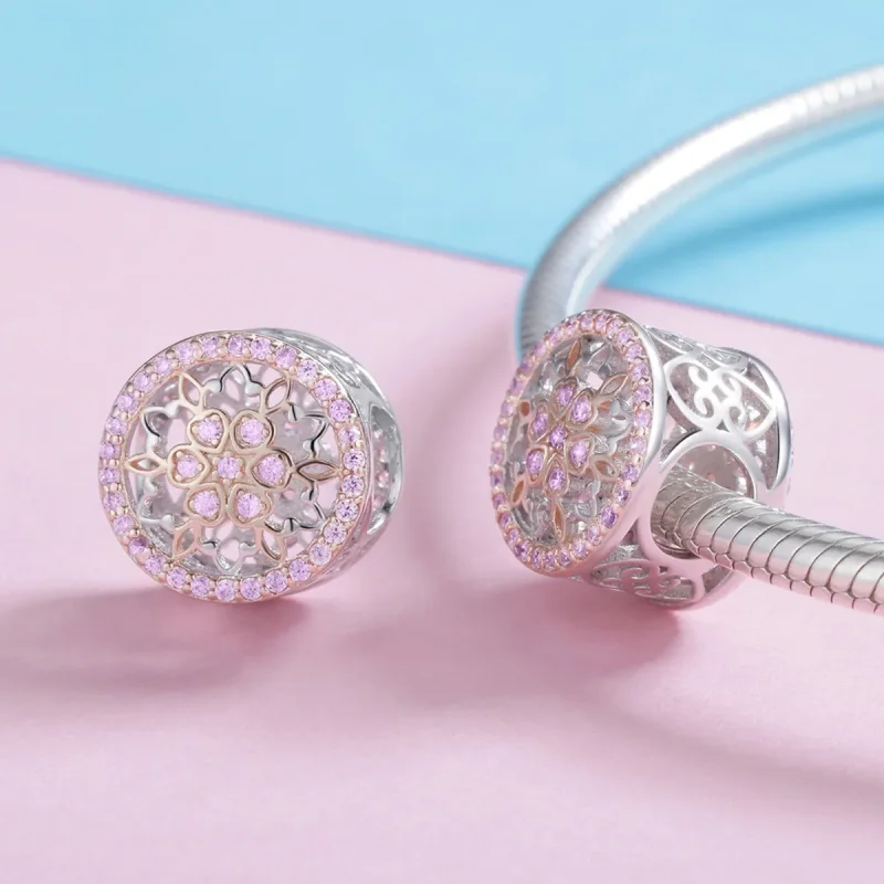 (immagine per) Charm tipo Pandora Germoglio in fiore - SCC923 - Visualizza 4