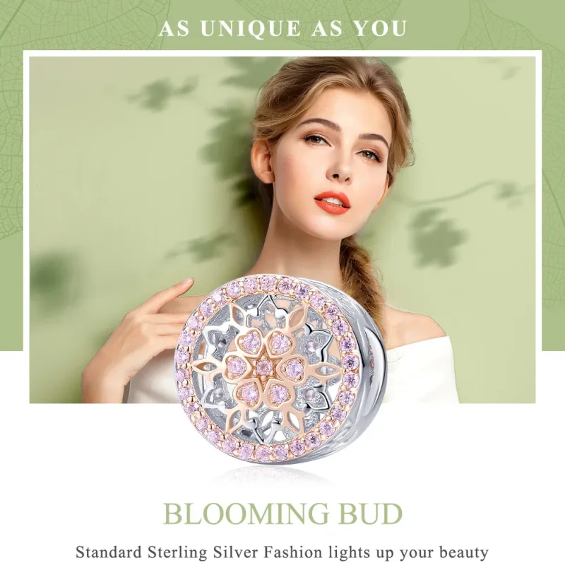 (immagine per) Charm tipo Pandora Germoglio in fiore - SCC923 - Visualizza 6