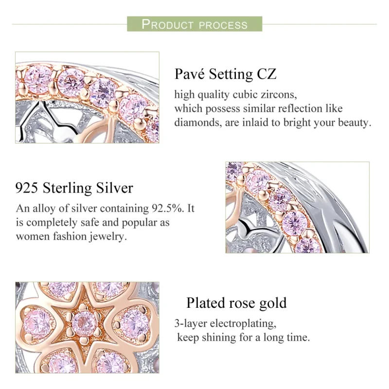 (immagine per) Charm tipo Pandora Germoglio in fiore - SCC923 - Visualizza 7