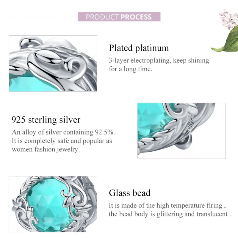 (immagine per) Charm tipo Pandora Giardino segreto - BSC105 - Visualizza 8