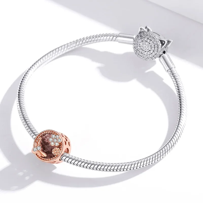 (immagine per) Charm tipo Pandora Giardino segreto - BSC389 - Visualizza 3