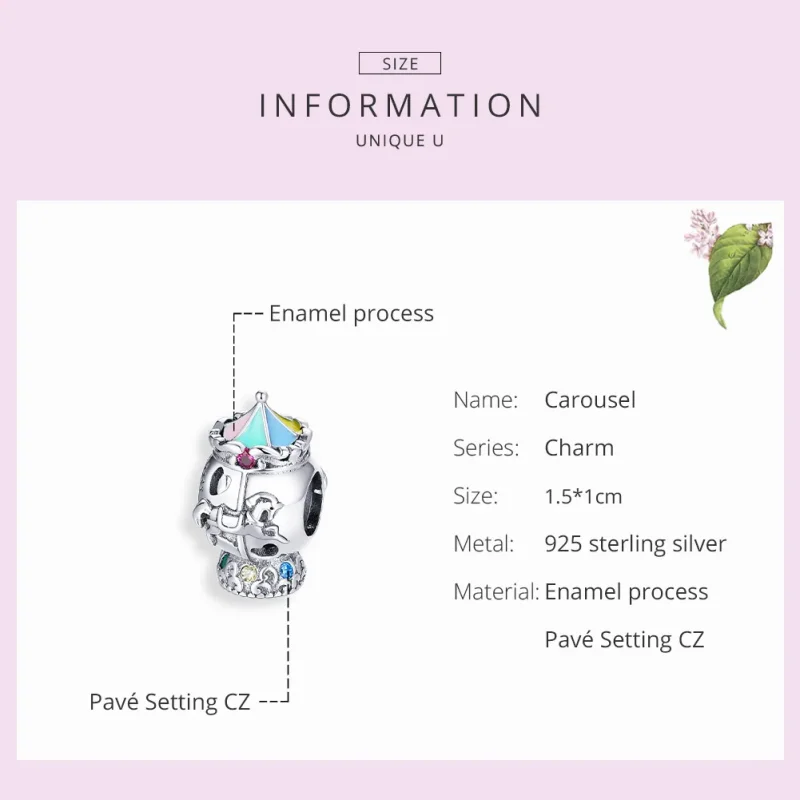 (immagine per) Charm tipo Pandora Giostra - SCC1499 - Visualizza 7