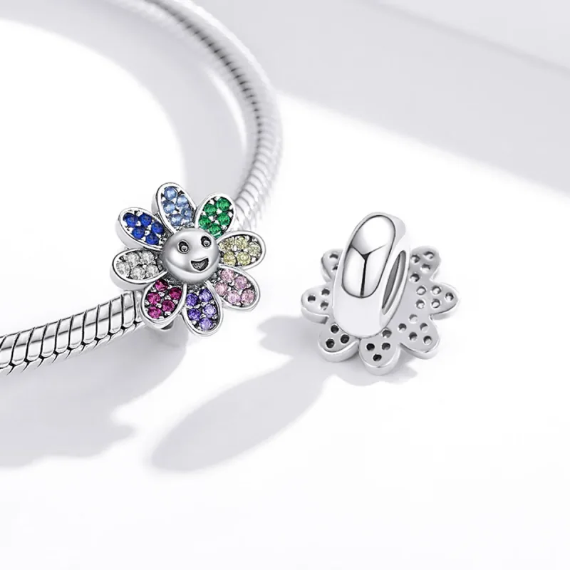 (immagine per) Charm tipo Pandora Girasole colorato - SCC1701 - Visualizza 4