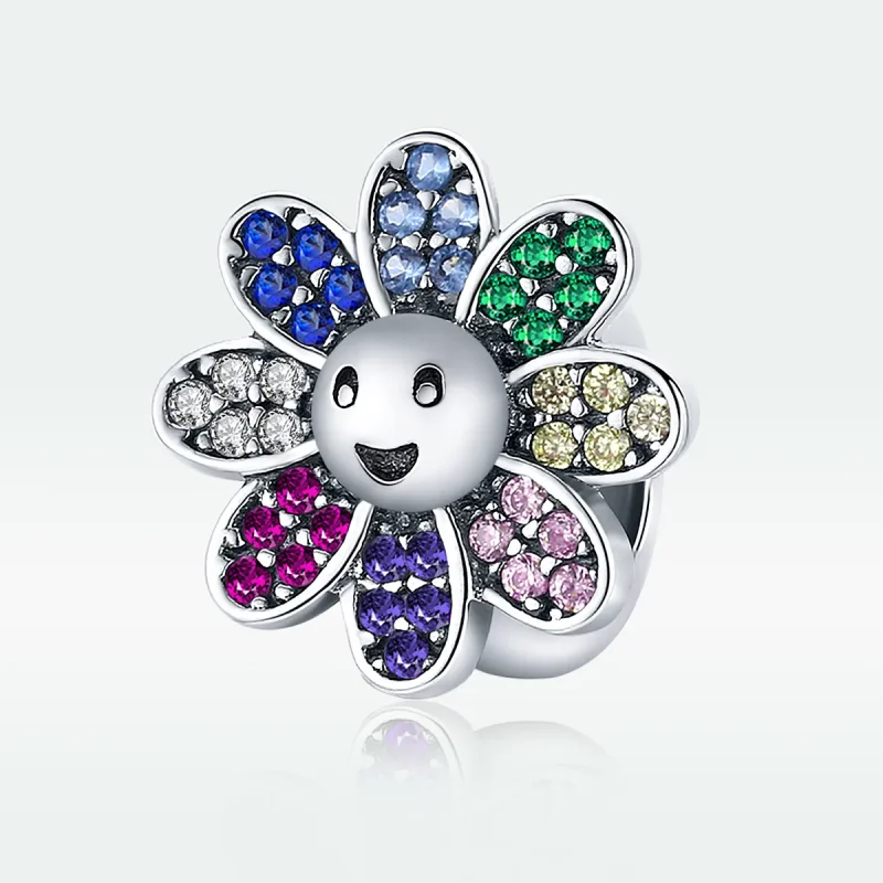 (immagine per) Charm tipo Pandora Girasole colorato - SCC1701 - Visualizza 5