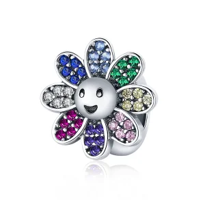 (immagine per) Charm tipo Pandora Girasole colorato - SCC1701