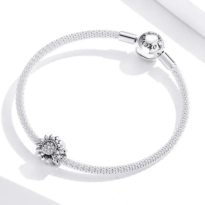 (immagine per) Charm tipo Pandora Girasole - SCC1507 - Visualizza 3