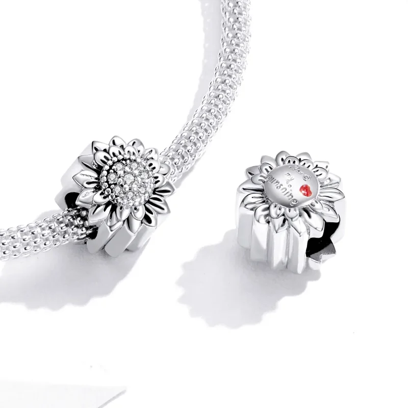 (immagine per) Charm tipo Pandora Girasole - SCC1507 - Visualizza 4