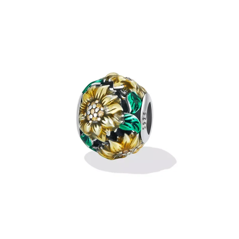 (immagine per) Charm tipo Pandora Girasole - SCC2209 - Visualizza 2