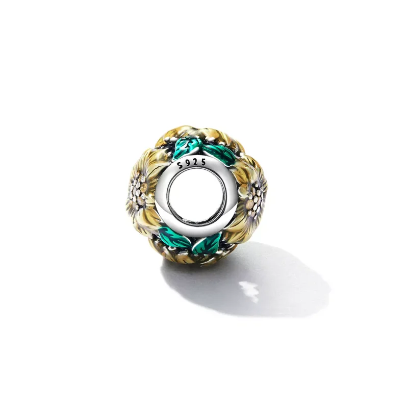 (immagine per) Charm tipo Pandora Girasole - SCC2209 - Visualizza 3