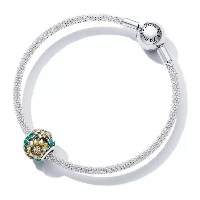 (immagine per) Charm tipo Pandora Girasole - SCC2209 - Visualizza 5