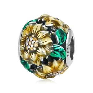 (immagine per) Charm tipo Pandora Girasole - SCC2209