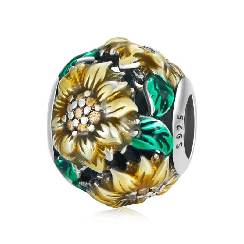 (immagine per) Charm tipo Pandora Girasole - SCC2209