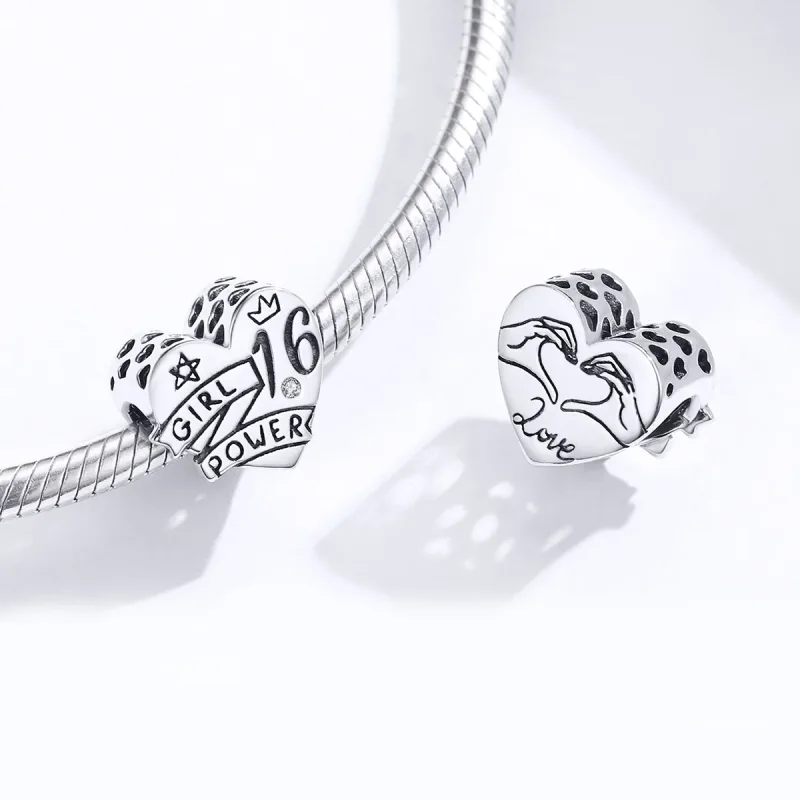 (immagine per) Charm tipo Pandora Girl Power dolce 16 - SCC1437 - Visualizza 4
