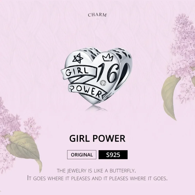 (immagine per) Charm tipo Pandora Girl Power dolce 16 - SCC1437 - Visualizza 6