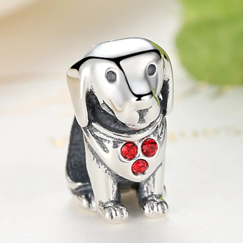 (immagine per) Charm tipo Pandora Golden retriever - SCC016 - Visualizza 3