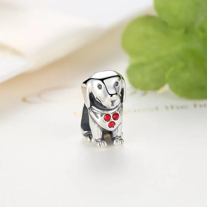 (immagine per) Charm tipo Pandora Golden retriever - SCC016 - Visualizza 4