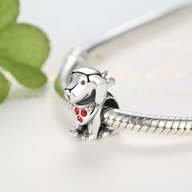 (immagine per) Charm tipo Pandora Golden retriever - SCC016 - Visualizza 5