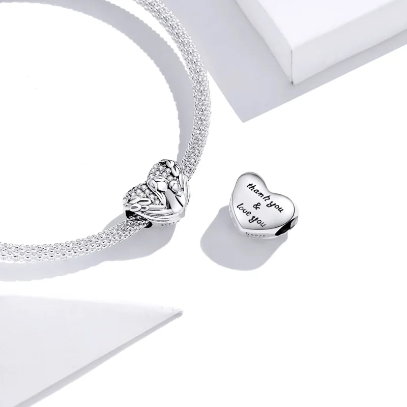 (immagine per) Charm tipo Pandora Grazie Ti amo - SCC1462 - Visualizza 3