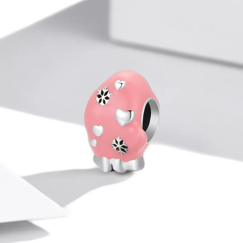 (immagine per) Charm tipo Pandora Guanti rosa - SCC2001 - Visualizza 2