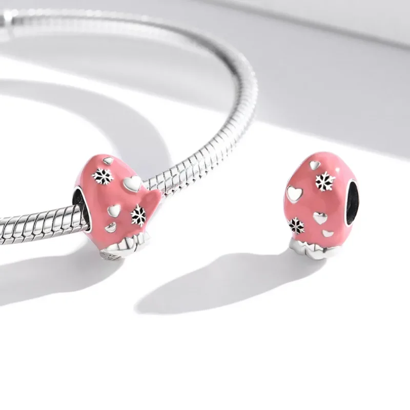 (immagine per) Charm tipo Pandora Guanti rosa - SCC2001 - Visualizza 4