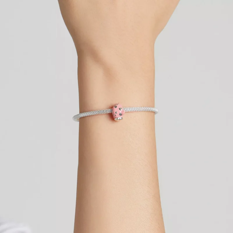 (immagine per) Charm tipo Pandora Guanti rosa - SCC2001 - Visualizza 5