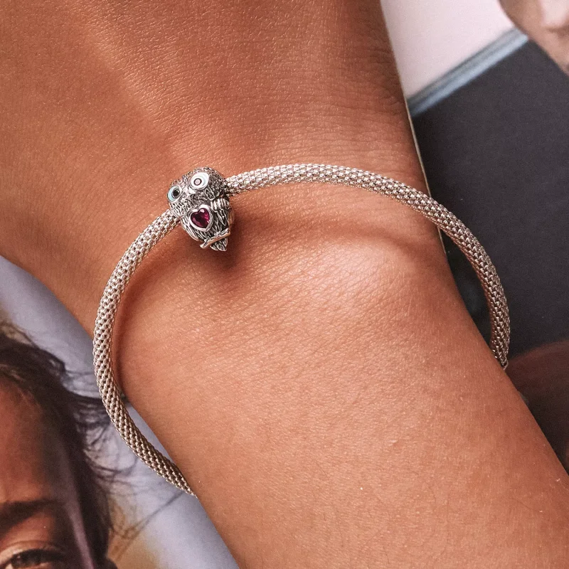 (immagine per) Charm tipo Pandora Gufo carino - SCC2253 - Visualizza 6
