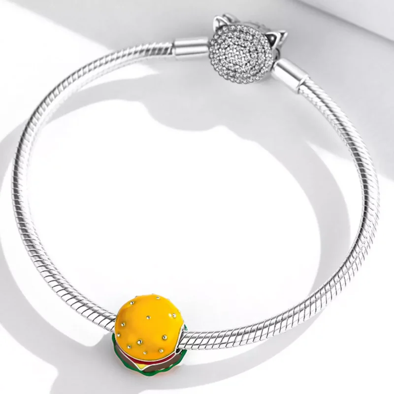 (immagine per) Charm tipo Pandora Hamburger Gourmet - SCC2014 - Visualizza 3