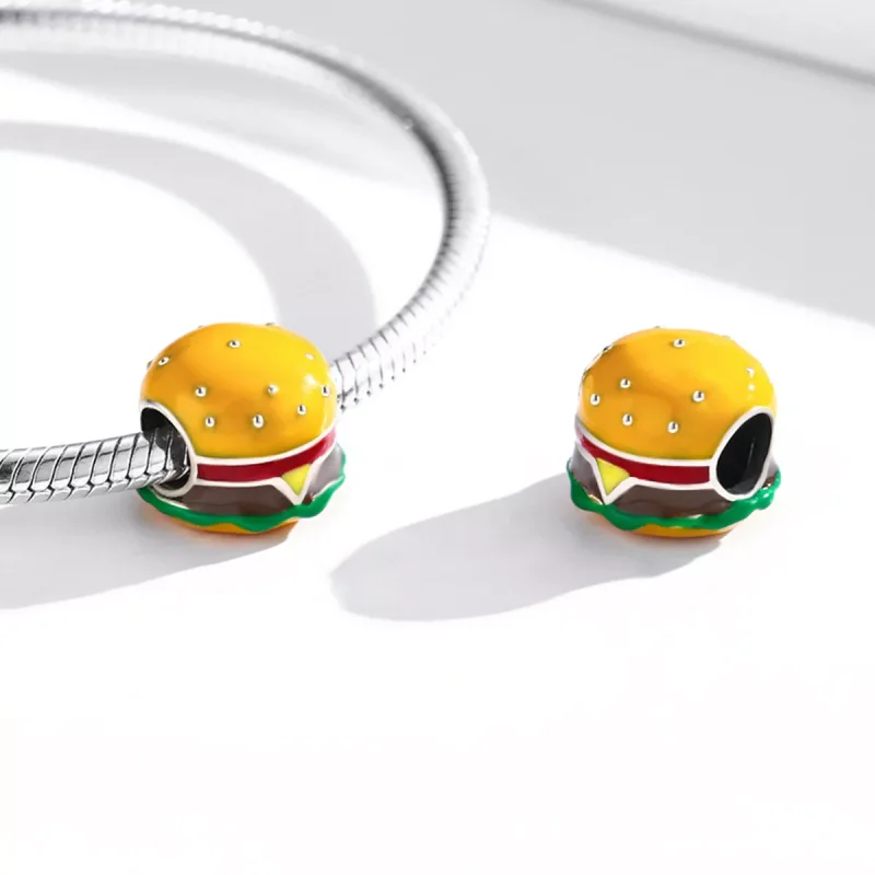 (immagine per) Charm tipo Pandora Hamburger Gourmet - SCC2014 - Visualizza 4
