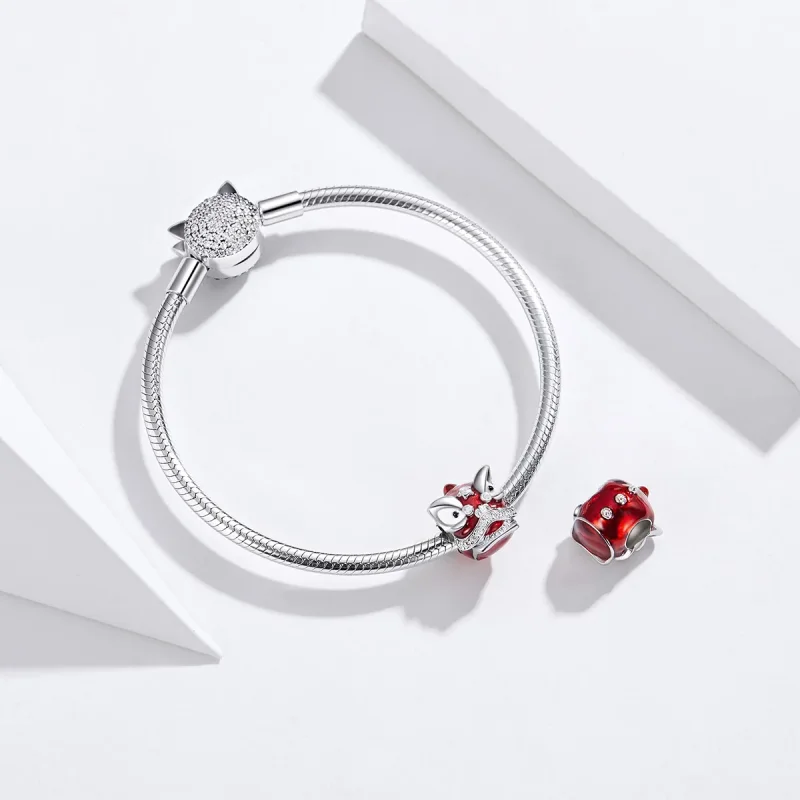 (immagine per) Charm tipo Pandora Il ballo del leone - BSC086 - Visualizza 3