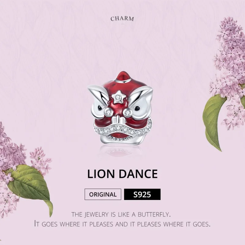 (immagine per) Charm tipo Pandora Il ballo del leone - BSC086 - Visualizza 5