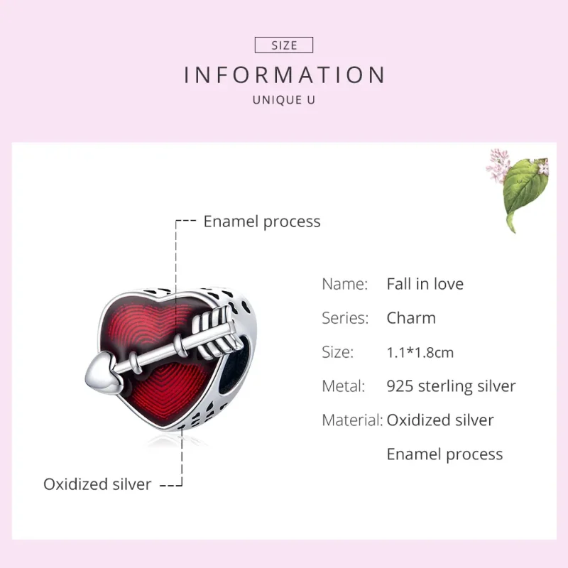(immagine per) Charm tipo Pandora Il primo amore di San Valentino - SCC480 - Visualizza 7