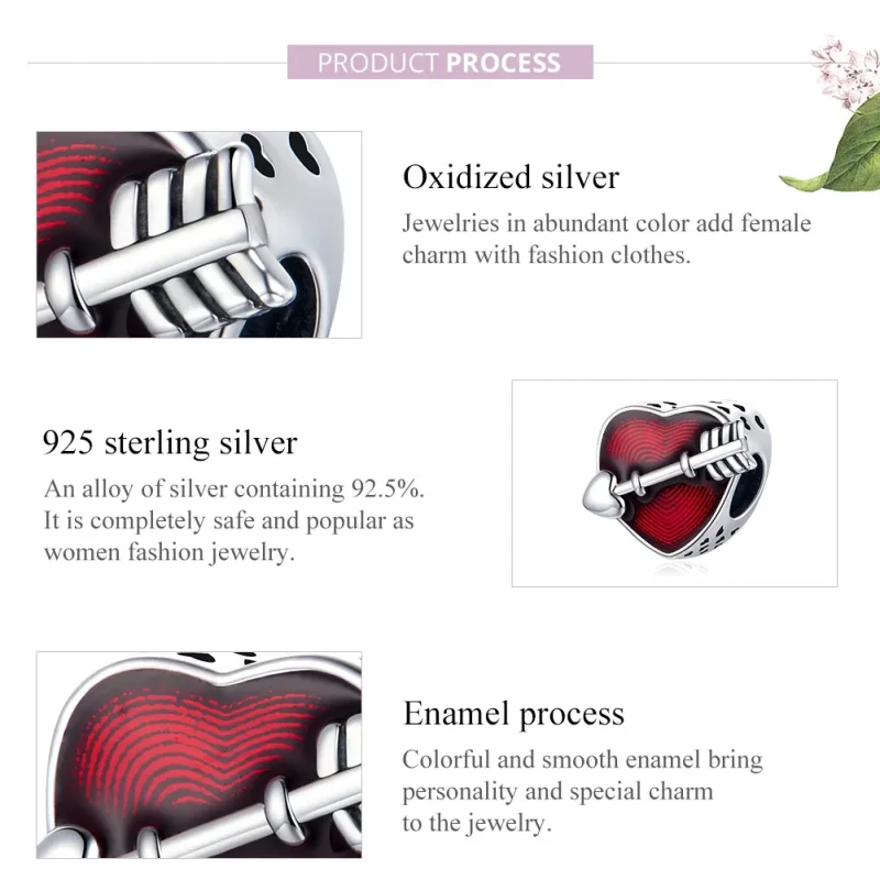 (immagine per) Charm tipo Pandora Il primo amore di San Valentino - SCC480 - Visualizza 8
