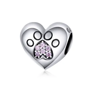 (immagine per) Charm tipo Pandora Impronte degli animali domestici - BSC209